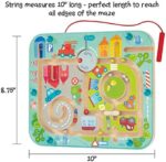 Haba 301056 - Magnetspiel Stadtlabyrinth, pädagogisches Holzspielzeug für Kinder ab 2 Jahren, schult die Logik und Feinmotorik – Bild 4