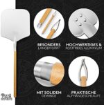 Pizza Divertimento - DAS ORIGINAL - Pizzastein für Backofen & Gasgrill – inkl. Pizzaschieber - Pizza Stein – Für knusprigen Boden & saftigen Belag - Inkl. e-Rezeptbuch – Bild 5
