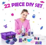 Original Stationery Mini Galaxy Schleim-Set - Bastelset Slime zum Selber Machen mit Galaktischen Glitzer-Zugaben Ideale Geschenkidee für Kinder 7-10 Schleimlabor Geschenke für Mädchen – Bild 2