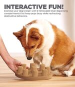 Outward Hound Nina Ottosson by Dog Smart Tan Composite Interactive Treat Puzzle Dog Toy – Bild 3