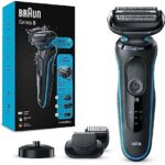 Braun Series 5 Rasierer Herren mit EasyClick Aufsatz, Elektrorasierer & Barttrimmer, Ladestation, EasyClean, Wet & Dry, wiederaufladbar & kabellos, Geschenk Mann