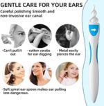 Chimoo Ohrenschmalz Entferner,19 Stück Ohrenreiniger Q Grips Ohrenreiniger Ohrenschmalz Entferner 360° Spirale Silikon Ohrreiniger Ohrenschmalz Entferner Sauger mit 16 Ersatzköpfe Cleaner Ear Cleaner – Bild 2