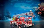 PLAYMOBIL City Action 9463 Feuerwehr-Leiterfahrzeug mit Licht und Sound, Ab 5 Jahren – Bild 6