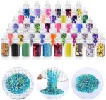 DIY Slime kit Schleim Selber Machen mit 12 Farben Crystal Slime, Glitter, Charms, Fruit Slices, Kunsthandwerk für Kinder 6-12 Jahren mädchen Geschenk – Bild 3