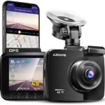 AZDOME Autokamera mit 4K Auflösung, WiFi Dashcam mit GPS und Loop-Aufnahme, Dash Cam mit 170° Weitwinkelobjektiv und Nachtsicht, Dash Camera mit G-Sensor, Parkmonitor und Bewegungserkennung