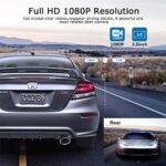 ORSKEY Dashcam Auto Vorne und Hinten 1080P Full HD Autokamera Dual Dashcam Dashboard Kamera Dashcam für Autos 170 Weitwinkel HDR mit 3.0" LCD Display Nachtsicht Bewegungserkennung und G-Sensor – Bild 4