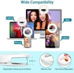 RealPlus Selfie Ringlicht Handy, Handy Licht, Ringleuchte mit Clips mit 40 LEDs und 3 Lichtmodi, dimmbares Video Licht für Telefon, Tablet, Laptop, Live-Streaming – Bild 5