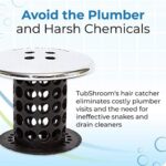 TubShroom Edition Revolutionary Tub Drain Protector Hair Catcher, Strainer, Snare – Bild 5