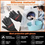 SPGOOD Hitzebeständige Grillhandschuhe, 800°C, Feuerschutz für Küche & BBQ – Bild 6