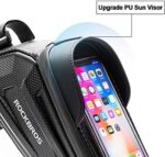 ROCKBROS Fahrrad Rahmentasche Lenkertasche Wasserdicht Handytasche für Smartphone bis zu 6.8 Zoll mit TPU Sensitivem Touchscreen für Montainbikes, Rennrad, Ebikes – Bild 5