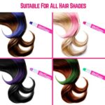 GirlZone Geschenke für Mädchen - Haarkreide-Set für kleine und grosse Mädchen - Auswaschbare Temporäre Haarfarben Geschenke für Kinder - 10 x Haarfärbestifte - Auswaschbare – Bild 4