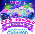 Original Stationery Galaxy Slime Kit mit Glow in The Dark Kleber und Sternen- Glitter & Galactic ! DIY Galaxie-Schleim Set um im Dunkeln Leuchtendem Galaktischen Schleim Machen – Bild 4