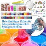 DIY Slime kit Schleim Selber Machen mit 12 Farben Crystal Slime, Glitter, Charms, Fruit Slices, Kunsthandwerk für Kinder 6-12 Jahren mädchen Geschenk – Bild 2