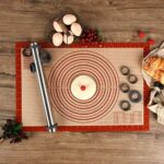 Super Kitchen Nudelholz Einstellbares Edelstahl Teigroller, Antihaft Metall Nudelhölzer Fondant Teigrolle mit abnehmbare Ringe in 5 Grössen, Backzubehör Rolling Pin für Pizza, Cookie, Gebäck Teig – Bild 7