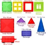 Desire Deluxe Magnetische Bausteine Magnet Montessori Spielzeug für Kinder, Magnetbausteine für Jungen und Mädchen, 3 4 5 6 7 8 Jahre alt, 57pc Set – Bild 5