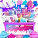 Original Stationery Einhorn-Schleim-Set Zum Selber Machen – Slime Set Mädchen - Für Glitzer-, Flausch, Wolken- und Schaumschleim Geschenkideen Kinder