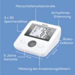 Beurer Oberarm-Blutdruckmessgerät – Einfache Bedienung, präzise Messung, Arrhythmie-Erkennung, 22–42 cm Manschette & App-Kompatibilität – Bild 3