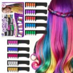 BATTOP Haarkreide 10er Set – Temporäre Haarfarbe für Kinder