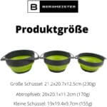 Bergmeister® Faltbares Schüssel Set 3in1 mit Abtropfsieb/Nudelsieb 1,7L / 2,8L Multifunktional Spülmaschinenfest Platzwunder für jedes Zuhause sowie Outdoor Camping Küche – Bild 5