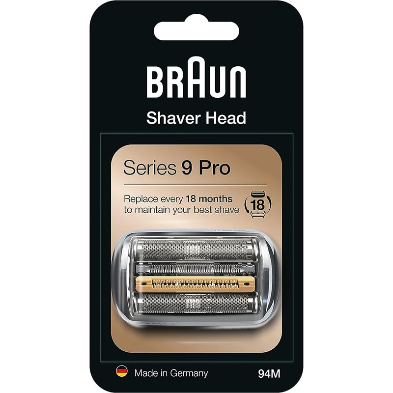 braun Braun Series 9 Pro Scherkopf, Elektrorasierer, Ersatzscherteil kompatibel mit Rasierer Herren Serie 9 Pro, 94M, chrom, 1er Pack – Bild 1