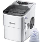 Eiswürfelmaschine Klare Eiswürfel, Selbstreinigende Eismaschine, 9 Würfel in 6 Minuten fertig, 15KG in 24 H, Tragbare Ice Maker Cube Maschine für Zuhause/Küche/Büro/Bar