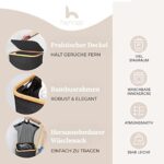 HENNEZ 100L Wäschekorb mit Deckel - herausnehmbaren Wäschesack Wäschesammler schmal - Wäschebox Waschekorbsammler Wäschesortierer - Wäschetruhe, laundry baskets Wäsche Korb – Bild 2