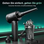 2 in 1 Staubgebläse und Druckluftspray, MECO ELEVERDE 90000U/min Elektrische Staubgebläse, 12Kpa Kabellos Tastatur Reinigung für Laptop, Sofa, 3-Gang Air Duster Luftdruckspray, Typ-C-Schnellladung – Bild 8