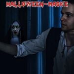 FUFRE Halloween Maske, The Nonne Maske, Halloween Masken Horror Totenkopf Maske Latex Nonne Maske Halloween Schädel Maske für Halloween Kostüm Cosplay Party Totenkopf Halloween Deko – Bild 9