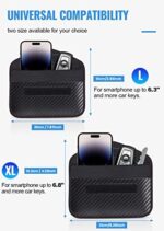 lanpard Keyless Go Schutz Autoschlüssel Faraday Bag 2X Gross Autoschlüssel Schutz Keyless RFID Funk Schlüssel Blocker Tasche Hülle – Bild 3