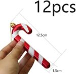 Herzwild 12pcs Weihnachtsbaumschmuck Zuckerstangen zum Hängen Weihnachtsdeko Anhänger Zuckerstange Ornamente Xmas Tree Hanging – Bild 2