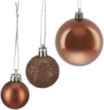 Relaxdays Weihnachtskugeln 100er Set, Weihnachtsdeko, matt, glänzend, glitzernd, Christbaumkugel ∅ 3, 4 & 6 cm – Bild 6