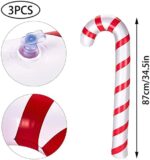 3-6 Stück 87 cm Aufblasbare Zuckerstangen Weihnachtsdeko,Gross Grinch Deko Weihnachten Outdoor Haustür Zuckerstangen Christbaumschmuck – Bild 2