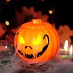 Halloween Ultraschall-Nebelmacher,Mini Nebelmaschine mit Halloween Kürbis Eimer,Vernebler für Halloween Party,Halloween Deko Kürbis mit LED Beleuchtet,Halloween Decoration für Tischdeko Garten – Bild 4