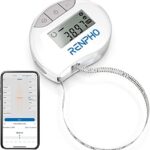 RENPHO Smart Körperumfangmassband, Bluetooth Massband zum Messen der Körperumfänge von Bizeps, Brust, Hüfte, Waden, Oberschenkel und Hals, Fitnessmassband in CM Oder Zoll