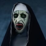 FUFRE Halloween Maske, The Nonne Maske, Halloween Masken Horror Totenkopf Maske Latex Nonne Maske Halloween Schädel Maske für Halloween Kostüm Cosplay Party Totenkopf Halloween Deko – Bild 7
