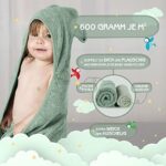 FUCHSUNDPANDA ® Kapuzenhandtuch Baby EXTRA dick, warm & weich | 75x75cm Babyhandtuch mit Kapuze (100% Bambus) | Baby Handtuch Kapuze mit toller Geschenkverpackung – Bild 3