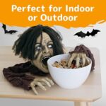 PREXTEX Zombie Halloween Dekoration - Aus der Erde Steigender Zombie zur Garten Dekoration für die Beste Outdoor Indoor Halloween Dekoration, Haustür Deko – Bild 5
