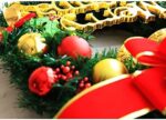 AcserGery Weihnachtskranz mit Kugel, Schleife, Weihnachten Dekor – Bild 6