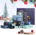 Esportic Adventskalender zum Befüllen, 24 Bunte Schachteln zum Aufstellen und zum Befüllen, wiederverwendbar, Kinder & Erwachsene, Weihnachtskalender, 33,00 x 30,50 x 8,50cm – Bild 2