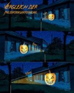 iShabao Halloween Deko Outdoor, Projektionslampe mit Kürbis Totenkopf und Happy Halloween Muster, Halloween Projektorslichter Gartenbeleuchtung Aussen Wasserdicht für Garten Terrasse Rasen Hof Party – Bild 5