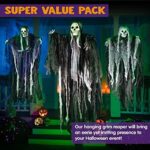 Joyin Hängende Halloween-Dekoration, Skelett, Geist, Sensenmann, 3 Stück – Bild 2