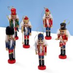 The Twiddlers 6 Traditionelle Weihnachts Nussknacker aus Holz, 13cm - Christbaumschmuck Weihnachtsschmuck – Bild 7