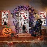 Halloween dekoration Haunt Fenster Bilder - 3 Stück Riesen Blutige Handabdrücke Zombie Silhouetten, Gruselige Fenster Behandlung Wanddekor Türabdeckungen für Halloween Deko Scary Party Deko – Bild 7