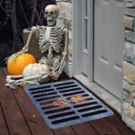 Anguxer Halloween Fussmatte 3D, Halloween deko fussmatte, Halloween deko Horror, lustige Horror-fussmatte, Scary kanalisation Clown fussmatte, Fussmatte Halloween-Dekoration für den Innenbereich im Freien – Bild 2
