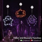Joomer Halloween Deko Lichterkette,, 8 modi Batteriebetriebene Halloween Lampe für Innen Aussen Garten Tür Haus Balkon Party – Bild 6