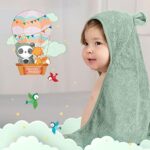 FUCHSUNDPANDA ® Kapuzenhandtuch Baby EXTRA dick, warm & weich | 75x75cm Babyhandtuch mit Kapuze (100% Bambus) | Baby Handtuch Kapuze mit toller Geschenkverpackung – Bild 7