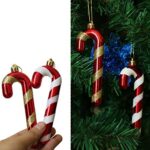 Herzwild 12pcs Weihnachtsbaumschmuck Zuckerstangen zum Hängen Weihnachtsdeko Anhänger Zuckerstange Ornamente Xmas Tree Hanging – Bild 5
