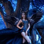 LAMEK Damen Halloween Maskerade Cosplay – Bild 5