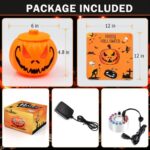 Halloween Ultraschall-Nebelmacher,Mini Nebelmaschine mit Halloween Kürbis Eimer,Vernebler für Halloween Party,Halloween Deko Kürbis mit LED Beleuchtet,Halloween Decoration für Tischdeko Garten – Bild 6