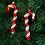 Herzwild 12pcs Weihnachtsbaumschmuck Zuckerstangen zum Hängen Weihnachtsdeko Anhänger Zuckerstange Ornamente Xmas Tree Hanging – Bild 4